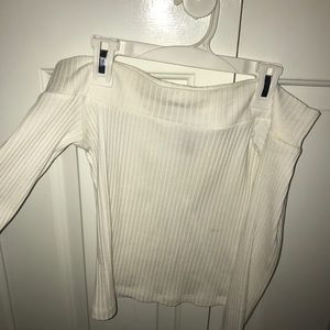 White off the shoulder top